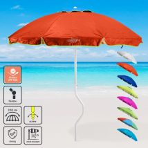 Ombrellone Mare Girafacile 200 Cm Protezione Uv Spiaggia Pesca Ermes - Arancione