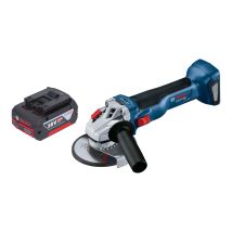 Bosch Gws 18v-10 Professional Akku Winkelschleifer 18 V 125 Mm Brushless + 1x Akku 4,0 Ah - Ohne Ladegerät