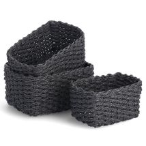Zeller Present - Paniers De Rangement En Papier Tressé, 3 Pièces