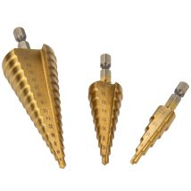Masterproof Professional Hss - Stufenbohrer Satz 3-teilig, Ø 4 Mm Bis 32 Mm, In Metallbox