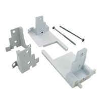 Duval Bilcocq - Paquete De 5 Pares De Soportes De Umbral Reh 60 Rt-na Bilcocq Con Espuma + Tornillos - Ral 7035 - Red60-l10-s
