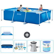 Intex Piscina Con Estructura Rectangular - 300x200x75 Cm - 7-piezas S40150