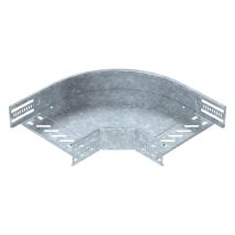 Obo Bettermann Curva De 90° Para Canal De Cables, Horizontal 60x200 Acero Cincado Por Inmersión En Caliente, 6036594