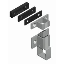 LA CROISEE DS Schnäpper + Schließblech – Aluminium grau – 6402