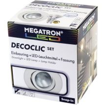 Megatron Mt75401 Lampada Da Incasso Led (monocolore) Gu10, Gu5.3 5.5 W Bianco