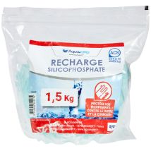 Aquawater - 106668 - Ricarica Anticalcare 1,5 Kg - Cristalli Di Silicofosfato Anticalcare Anticorrosione - Tutti I Portafiltri Standard - 1,6 Kg - 