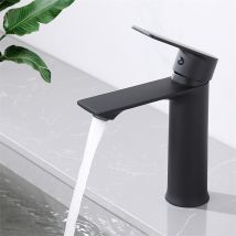 Miscelatore Lavabo Nero Rubinetto Bagno Rubinetto Lavabo Monoforo Miscelatore In Acciaio Inossidabile Acqua Calda E Fredda Per Bagno