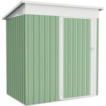 Yodolla - 3x5ft Garden Metal Storage Shed With Lockable Door Utility Room Tool Shed For Garden,green