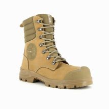 S24 – Stivali antinfortunistici High Rangers S3 AN HI CI SRC – Cuoio nubuck pull-up, Taglia 47