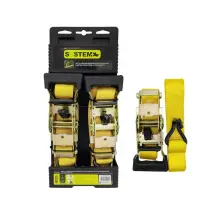 Set 2 Cinghie A Criccetto 38 Mm X 4 Mt - System+