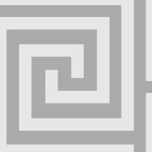 Debona - Athena White And Silver Glitter Wallpaper Metallic Vinyl Greek Key Aesthetic