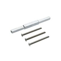 Edi Montageset – M6 Gewindedurchmesser – 140 mm Länge – Verzinkt – 3 Stück Schrauben – Für Drückergarnitur
