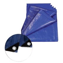 Telo Telone Occhiellato Pe Blu Hand Gr/mq 90 Mt 6x 8 - 1 Pz