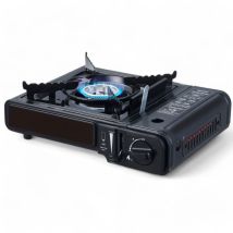 Hornillo De Gas Para Camping De Doble Uso 2,2 Kw Con Cartucho Cilíndrico Y Amplia Zona De Cocción
