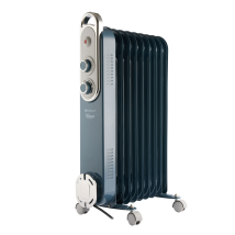 Oil Filled Radiator 2kw Vintage 9 Fin Blue By Rediffusion Redb14kblee