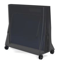 Schutzhülle Tischtennisplatte Pvc-tarp 155x80x140 Cm Grau Pvc Gewebeplane 350g/m² Abdeckplane Abdeckung Salzwasserbeständig