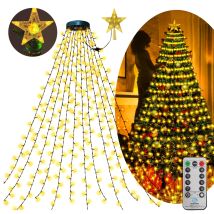 M Lange Weihnachtslichterkette Mit 400 Leds, Warmweiß, 8 Beleuchtungsmodi, Speicherfunktion Für Weihnachten Im Innen- Und Außenbereich, Mit 