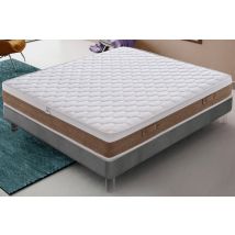 Materassiedoghe - Matelas Ressorts Ensachés 200x200 Accueil Mousse Hr - Epaisseur 22 Cm - Modéle Sunny