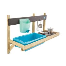Tp Toys - Holz Matschküche Mops Deluxe Wandmodul Natur 36x81x56 Cm