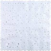 Tapis antidérapant pour baignoire et douche – Douche en pierre intérieure blanche