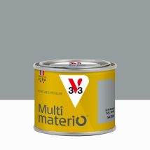 Multimaterio V33 Außenlack, Mehrkomponentenlack, Kieselgrau, Seidenmatt, 0,125 L V33