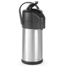 Thermos In Acciaio Per Ristorazione Con Pompa Per Bevande Calde, Capacità 3l - Hendi 445877