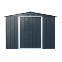 Duramax - Caseta Jardín - Eco Altea 8x6 - Metal - Color Gris Antracita
