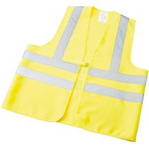Gilet di Alta Visibilità Taglia L – 80% Poliestere, 20% Cotone – Normativa EN ISO 20471 Classe 2 – Giallo