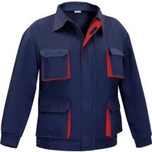 Cazadora cargo multibolsillos Vesin PR-39 – 65% poliéster, 35% algodón – Color mari/rojo – Peso 240 gr/m2