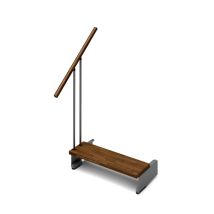 Misterstep – Marche supplémentaire Composity – Largeur 74 cm – Bois Noyer 25 – Métal Gris Anthracite