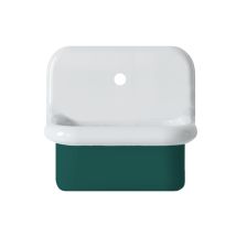 Lavabo Retro De Cerámica De 45 Cm - True Colors Lite - Profundidad Reducida - Azul Petróleo