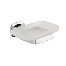 Metaform - Sapho Aida - Seifenspender Mit Halter, Milchglas/chrom Ai002