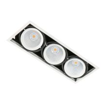Vertico Triple 3000k - Moderne Technische Led-deckeneinbau Weiß, Schwarz, Warmweiß 3000k 4200lm - Italux