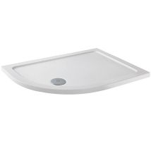 Elements Anti-slip Offset Quadrant Shower Tray 1200mm X 800mm Left Handed (inc Waste) - Mx