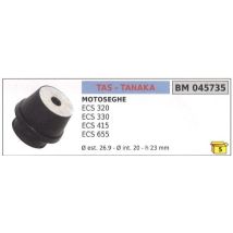 Antivibrante TAS per motoseghe Tanaka – Ø Esterno 26.9 mm, Ø Interno 20 mm, Altezza 23 mm – Codice originale 045735