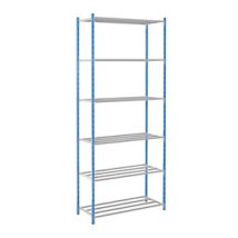 Activegreen - Steckregal Mit Rohr-fachböden Hxbxt 2496 X 1270 X 400 Mm