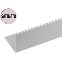 Profili angolari in alluminio anodizzato satinato 10x10mm 1 metro colore argento 875 – ARCANSAS