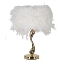 Chariot De Lampe De Table Blanc Cm Ø 25x47