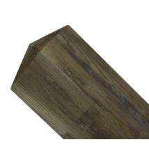 Cannock Gates - Drayton Shaped Pyramid Top Post - Pressure Treated Scandinavian Redwood - L125 X W125 X H1525 Mm
