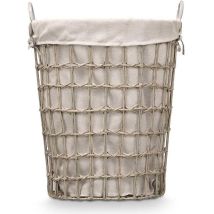 Kipit Cesto Para Ropa Gris Marrón 58 X 49 X 35 Cm