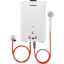 Camplux Scaldabagno Istantaneo A Gas Propano/butano 16l, Scaldabagno A Gas Da Esterno 32kw Bianco Per Rv - Bw422 - 30/37mbar