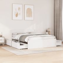 Massivholzbett Ohne Matratze Weiß 160x200 Kiefernholz Vidaxl