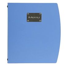 Porta Menu Linea Rio - Per Caffè, Ristoranti, Bar - Formato A4 - Placca Serigrafata In Acciaio Inox Con Scritta Menù - 1 Doppio Inserto Incluso - 