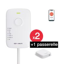 Pack De 1 Passerelle Et 2 Boîtiers De Pilotage Connectés Pour Radiateurs Électriques – Tête Thermostatique – Wk2kzpaelec – Kozii