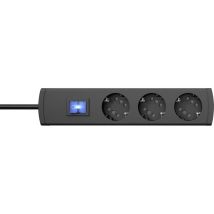 Kopp 234005013 Multipresa Con Interruttore 3 Scomparti Antracite Schuko 1 Pz.