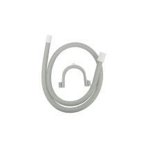 2 Meter Langer Waschmaschinen-ablaufschlauch Aus Pvc Und Grauem Gummi