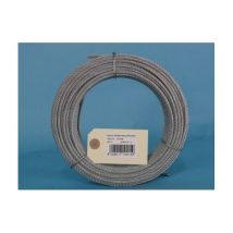 Cable de acero galvanizado 6x7+1 2 mm – 15 m – Carga de rotura mínima 2,35 kN – Peso 0,014 kg/m