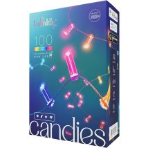 Twinkly - Guirnalda Vela Conectada Ip20 6m 100 Leds Rgb Cable Verde Candies