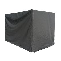 Gitterbox Abdeckung Pvc-tarp 125x85x87cm Grau Pvc Gewebeplane 350g/m² Schutzhülle Abdeckplane