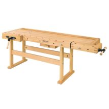 Ramia - Etabli De Bois Pro (bois De Hêtre Massif) 2120x760x860 Mm - Premium Plus
